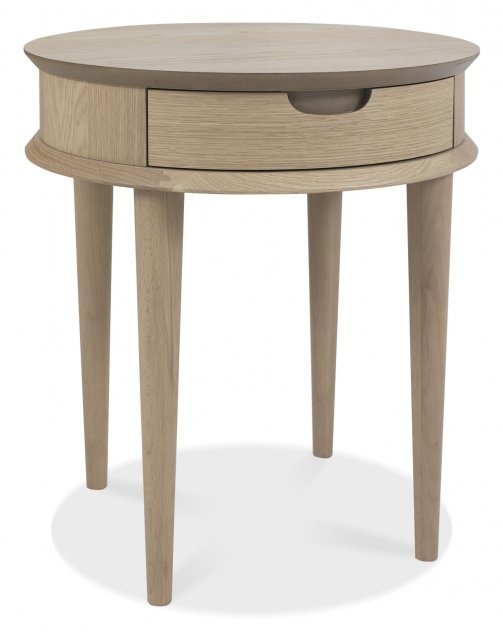 Bentley Designs Bentley Designs Dansk Scandi Oak Lamp Table With Drawer