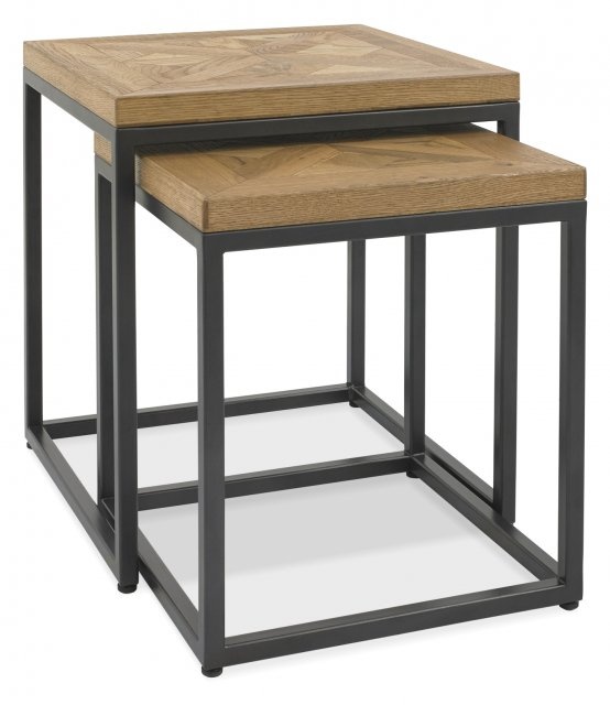 Bentley Designs Bentley Designs Indus Rustic Oak Nest Of Tables