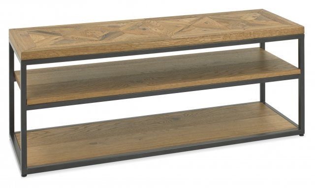 Bentley Designs Bentley Designs Indus Rustic Oak Open Entertainment Unit