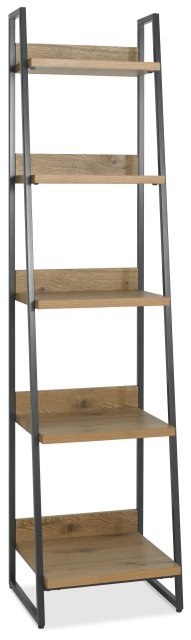 Bentley Designs Indus Rustic Oak Narrow Open Shelving Unit