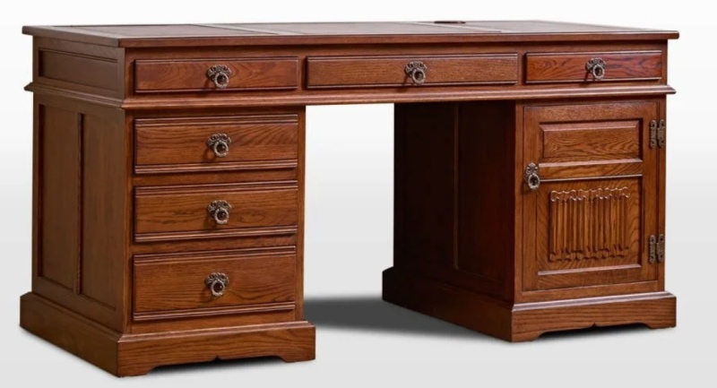 Old Charm Old Charm OCH2798 Pedestal Desk