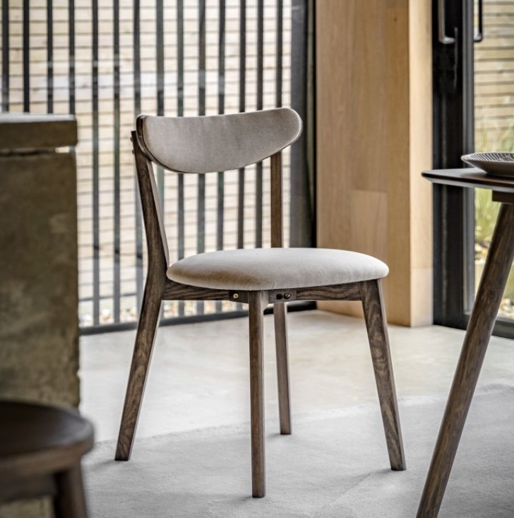Gallery Hatfield Dining Chair Smoked in a contemporary home