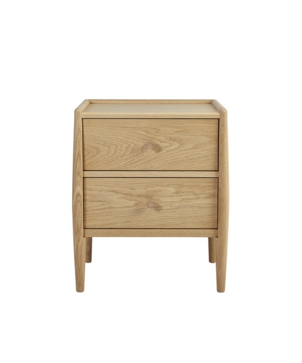 Ercol Ercol 4173 Winslow 2 Drawer Bedside Chest