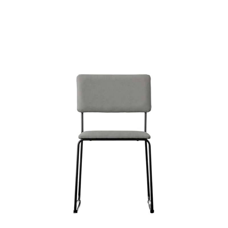 Gallery Gallery Chalkwell Dining Chair Silver Grey (PAIR)