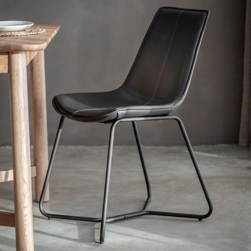 Gallery Hawking Dining Chair Charcoal life shot