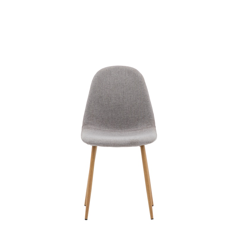Gallery Gallery Millican Dining Chair Oak / Light Grey (PAIR)
