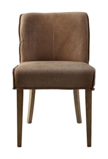 Gallery Gallery Tarnby Dining Chair Brown Leather (PAIR)