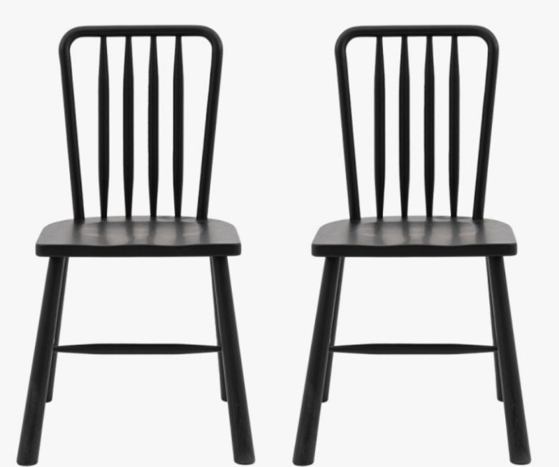 Gallery Gallery Wycombe Dining Chair Black (PAIR)