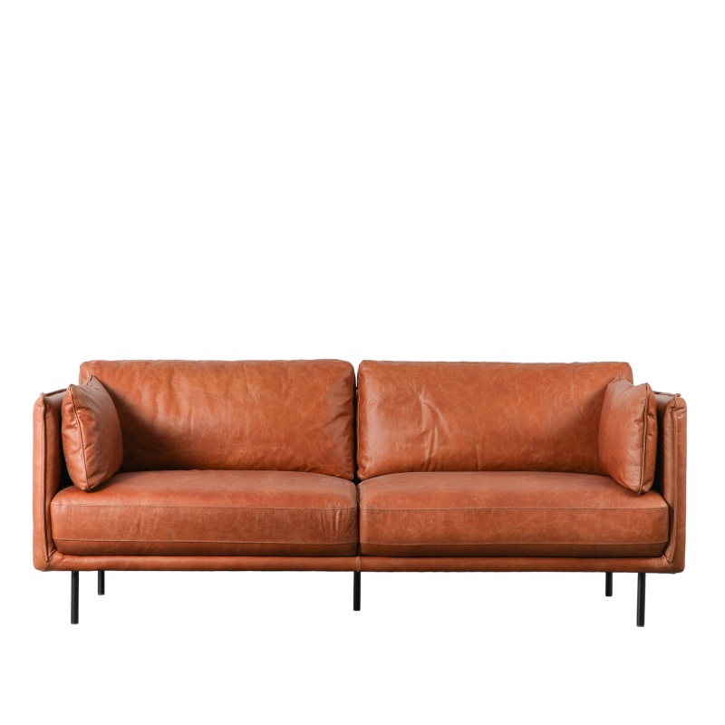 Gallery Gallery Wigmore Sofa Brown Leather