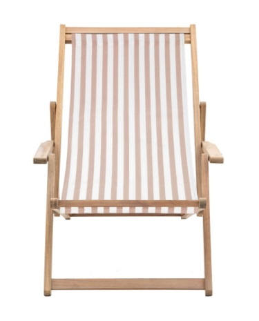 Gallery Brentham Deck Chair Clay Stripe