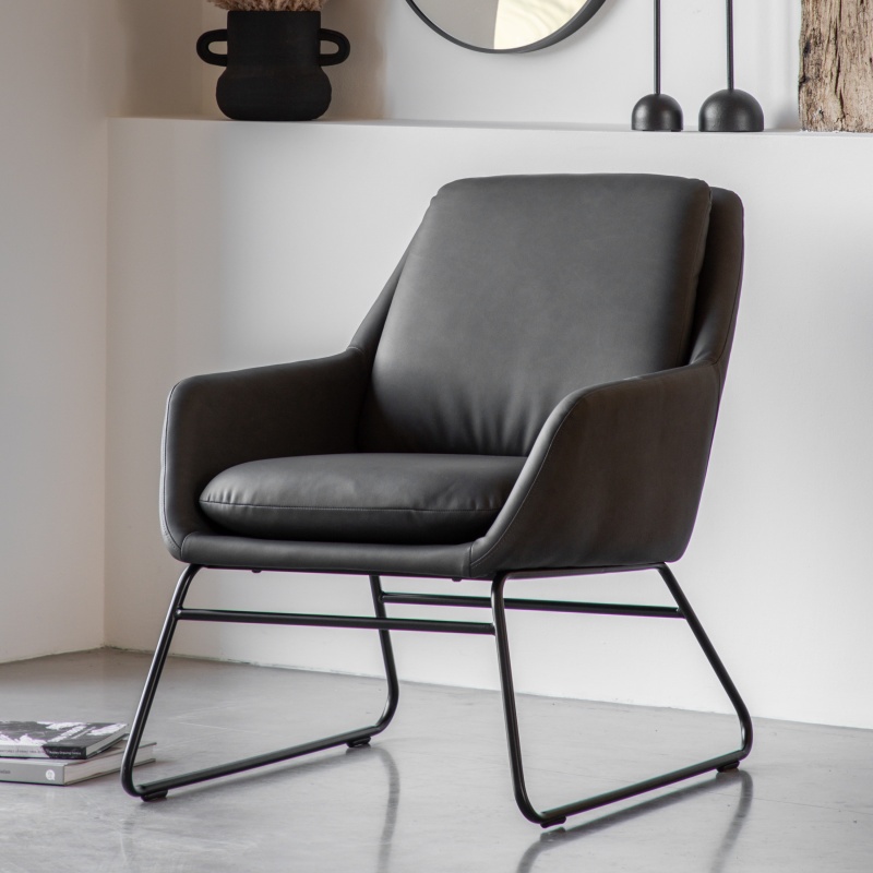 Gallery Direct Funton Chair Charcoal life shot
