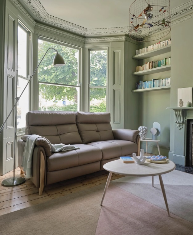 Ercol Collection 7353G Pebble Coffee Table in a modern home
