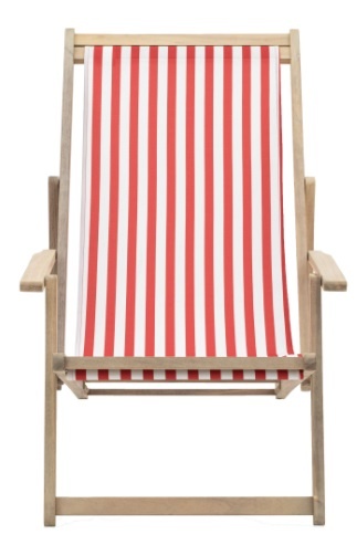 Gallery Brentham Deck Chair Red Stripe