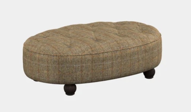 Tetrad Tetrad Harris Tweed Caledonian Stool - Hide