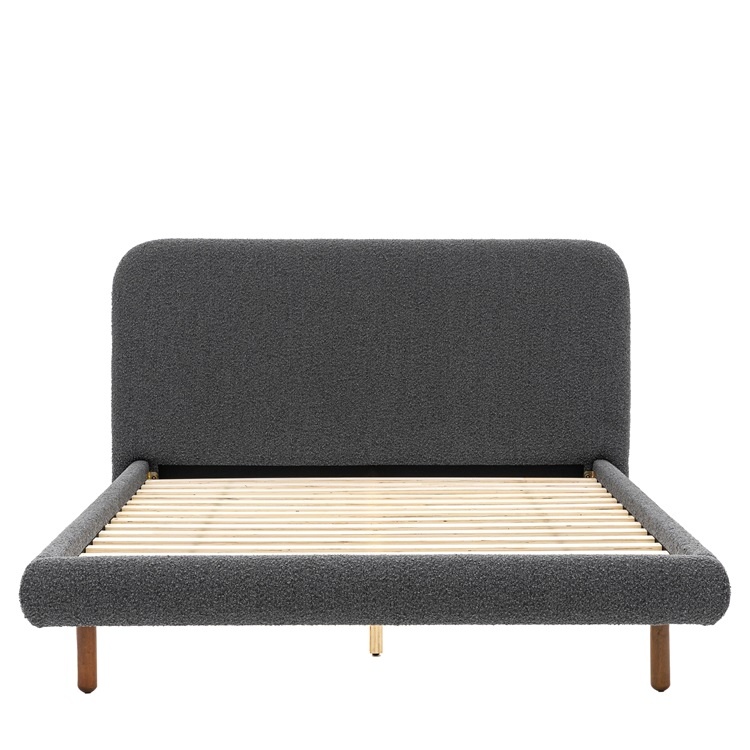Gallery Gallery Rabley 5' King Size Bed Charcoal
