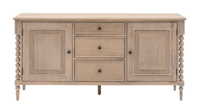 Gallery Artisan 2 door 3 drawer sideboard in oak wood