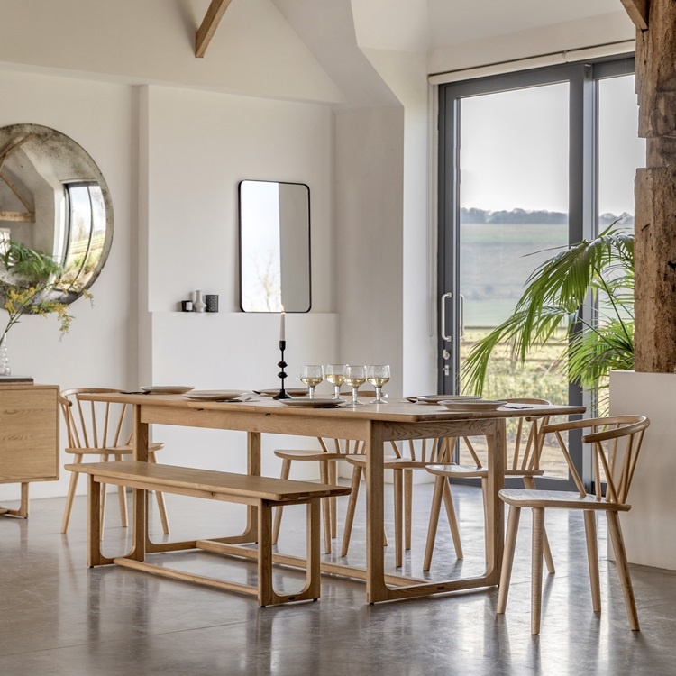 Gallery Direct Craft Extending Dining Table Natural life shot