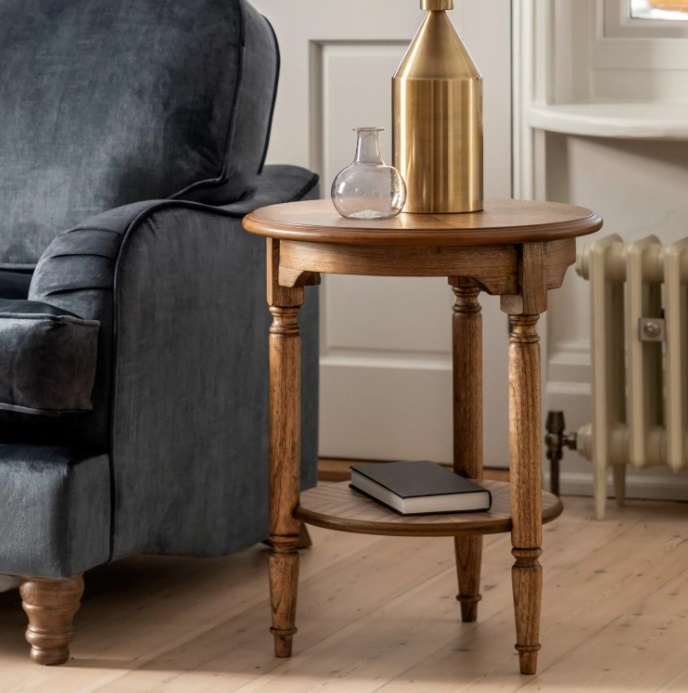Gallery Direct Highgrove Side Table in a modern home beside a sofa
