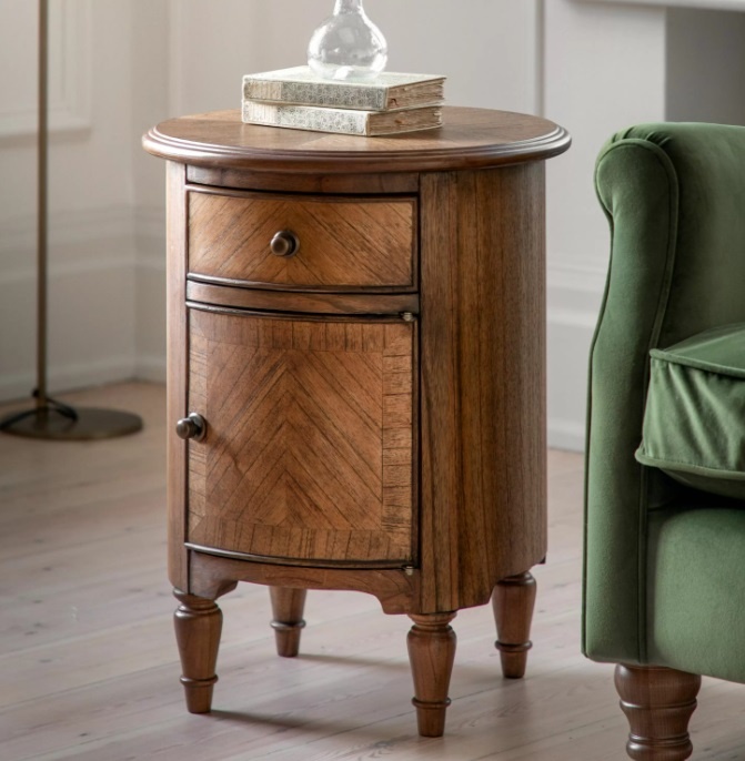 Gallery Direct Highgrove Drum Side Table life shot