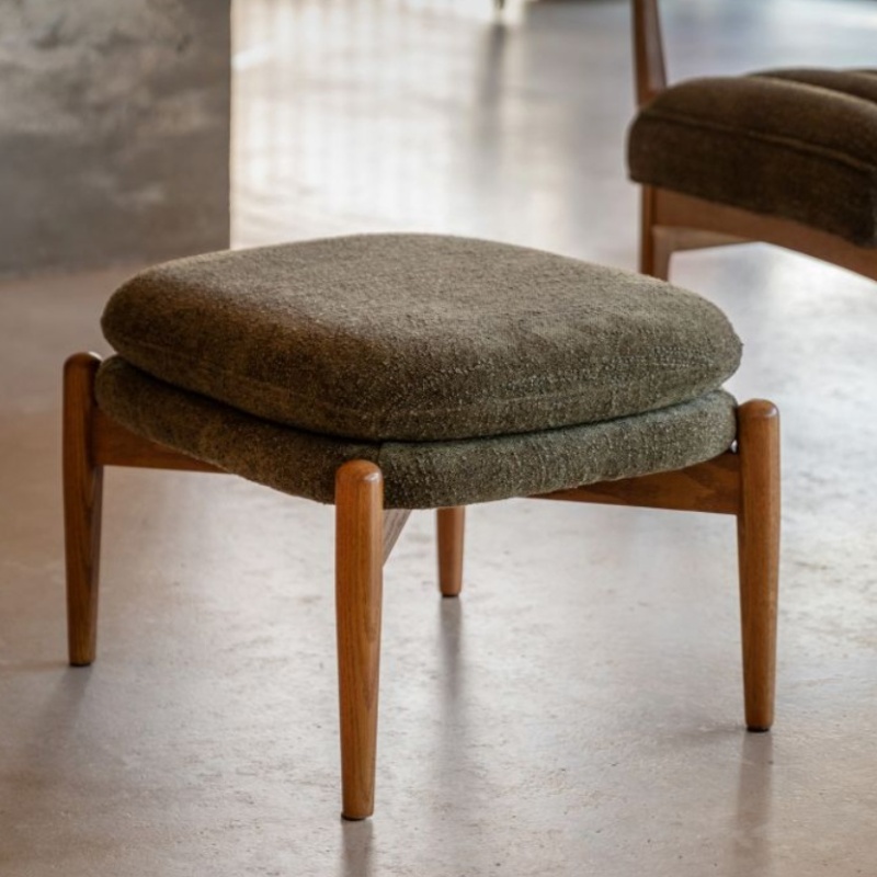 Gallery Direct Gallery Direct Datsun Footstool Green Boucle