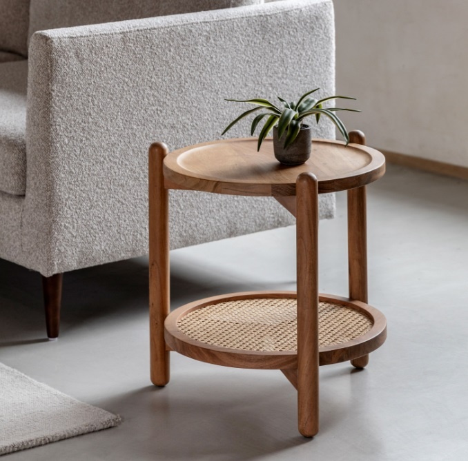 Gallery Direct Cannes Side Table in a modern living setting