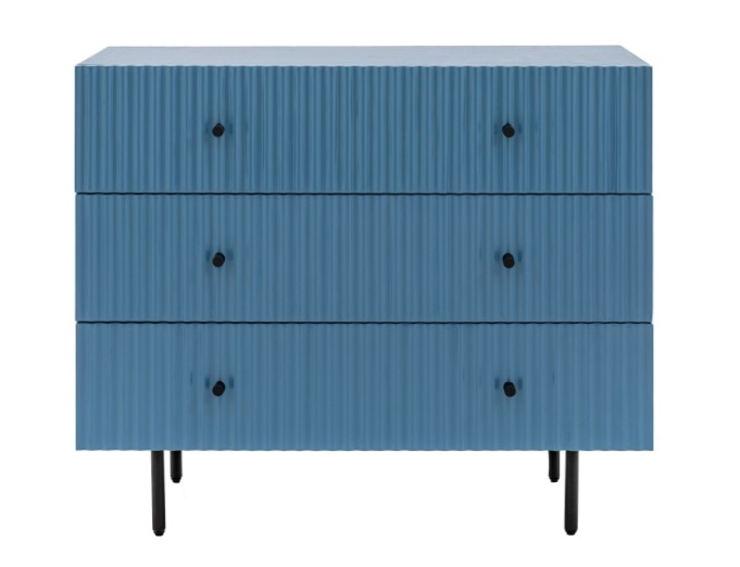 Gallery Gallery Buckhurst 3 Drawer Chest Blue