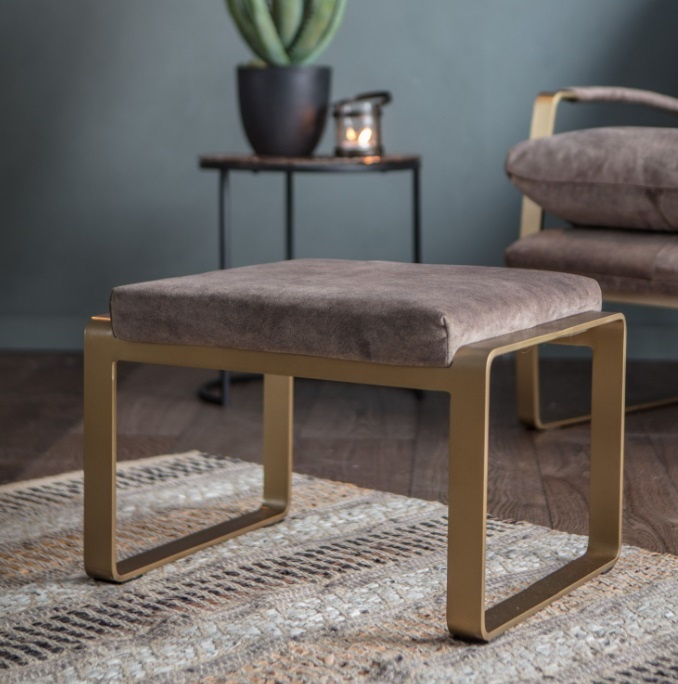 Gallery Direct Fabien Footstool Mineral