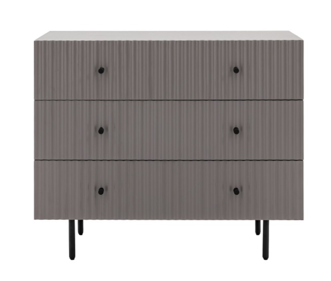 Gallery Gallery Buckhurst 3 Drawer Chest Grey