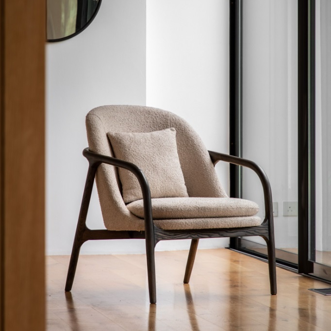 Gallery Alegra Armchair Taupe life shot