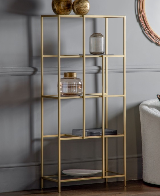 Gallery Rothbury Display Unit Champagne in a contemporary home
