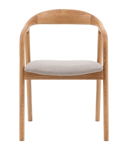 Gallery Gallery Madrid Upholstered Dining Chair Oak (Pair)