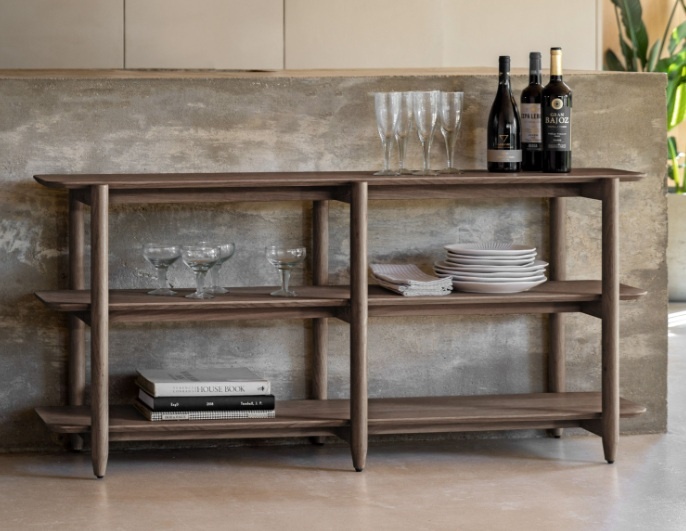 Gallery Hatfield Open Display Smoked Large in a traditional home