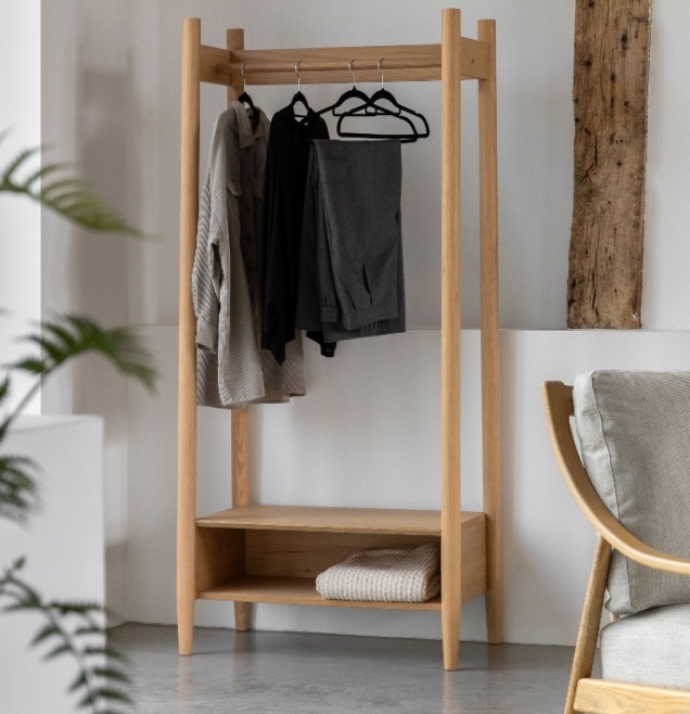 Gallery Hatfield Open Wardrobe Natural in a contemporary home