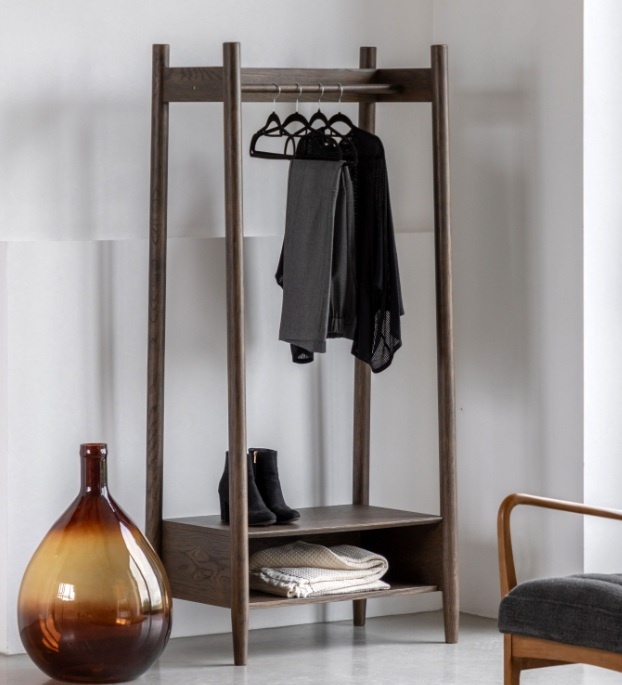 Gallery Hatfield Open Wardrobe Smoked in a modern home