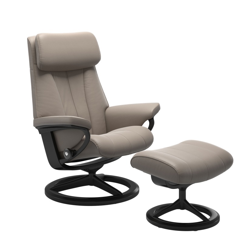 Stressless Stressless Paul Chair and Stool with Signature Base