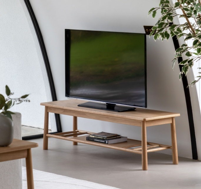 Gallery Direct Wycombe Media Unit in a contemporary living room setting