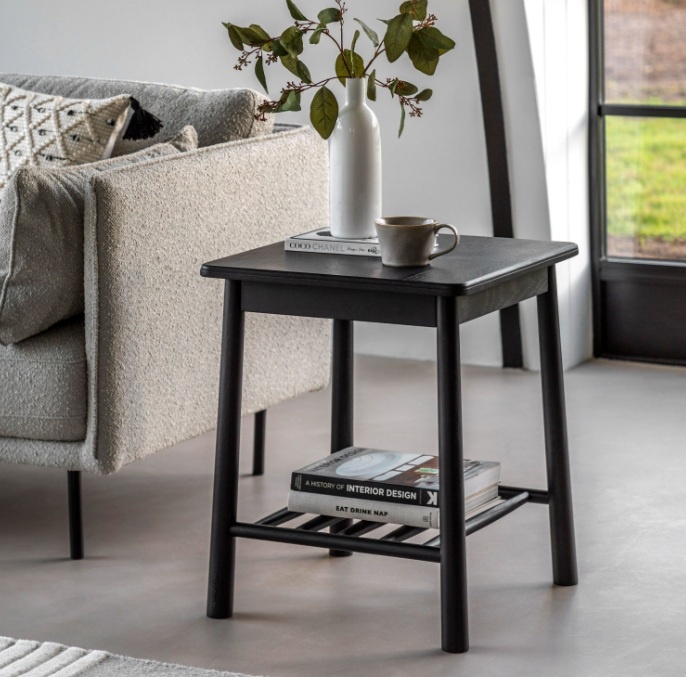 Gallery Direct Wycombe Side Table Black life shot