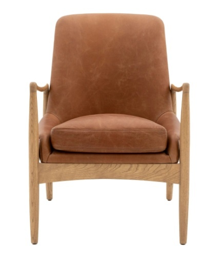 Gallery Gallery Carrera Armchair Brown Leather