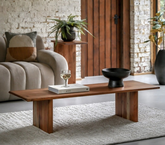 Gallery Borden Coffee Table in a modern living room setting
