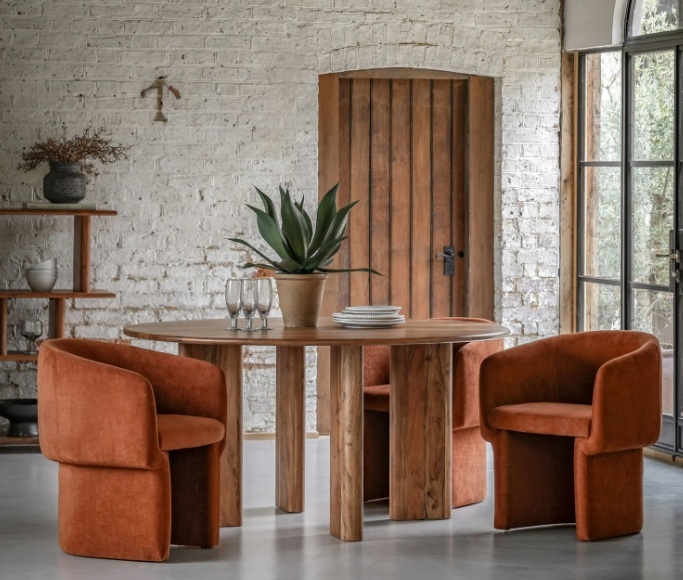 Gallery Borden Round Dining Table in a home setting