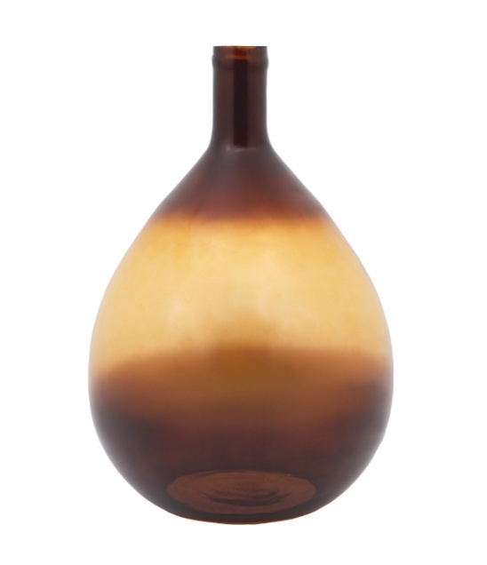 Gallery Rueda Giant Glass Bottle Vase Amber
