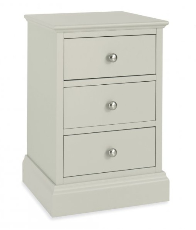 Bentley Designs Bentley Designs Ashby Soft Grey 3 Drawer Nightstand