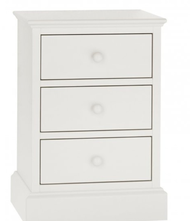 Bentley Designs Bentley Designs Ashby White 3 Drawer Nightstand
