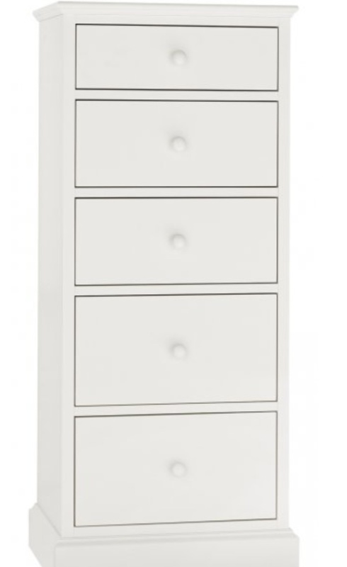 Bentley Designs Bentley Designs Ashby White 5 Drawer Tall Chest
