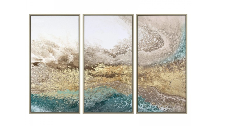 Gallery Serene Triptych Framed Canvas