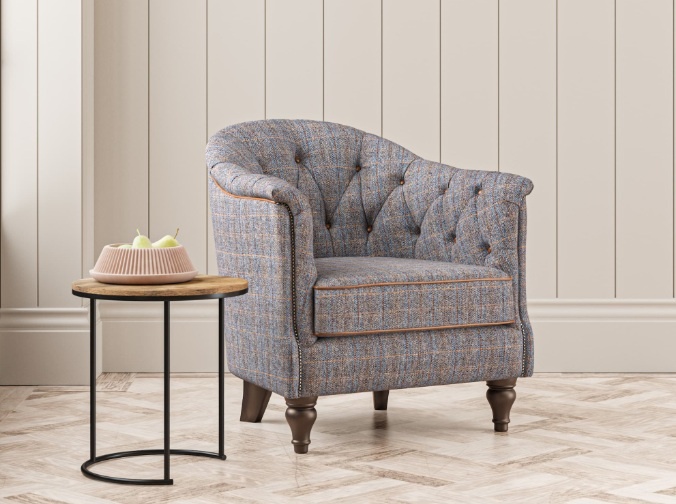 Wood Bros. Wood Bros Stamford Armchair in Charcoal - Fast Track Delivery!