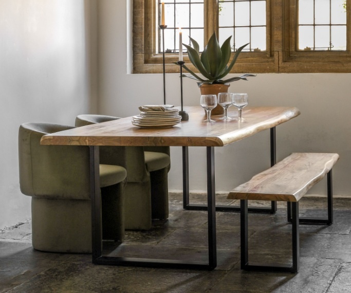 Gallery Direct Chisbury Dining Table Medium in a contemporary dining space