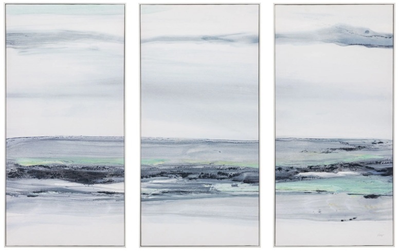 Gallery Clouded View Framed Canvas Set of 3