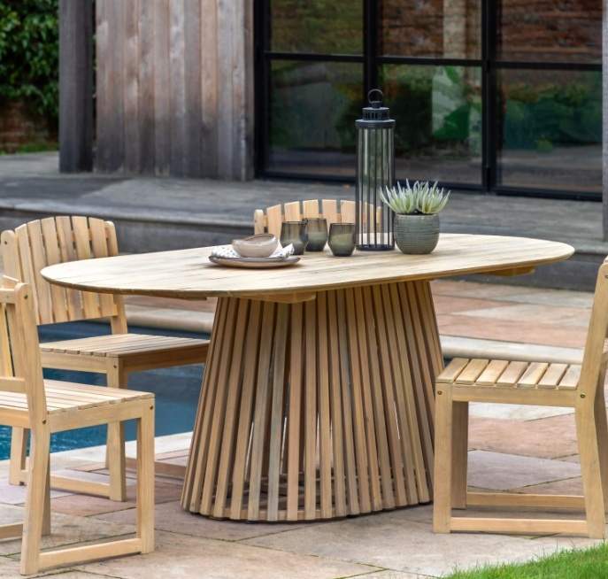 Gallery Gallery Rialto Oval Dining Table 6 Seater