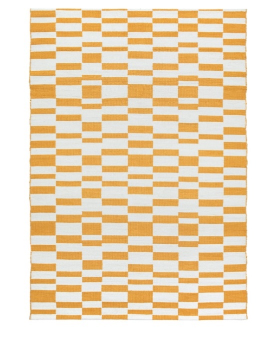 Gallery Direct Kingston Jacquard Mustard Rug Large